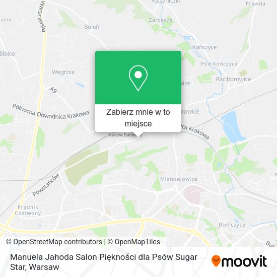 Mapa Manuela Jahoda Salon Piękności dla Psów Sugar Star