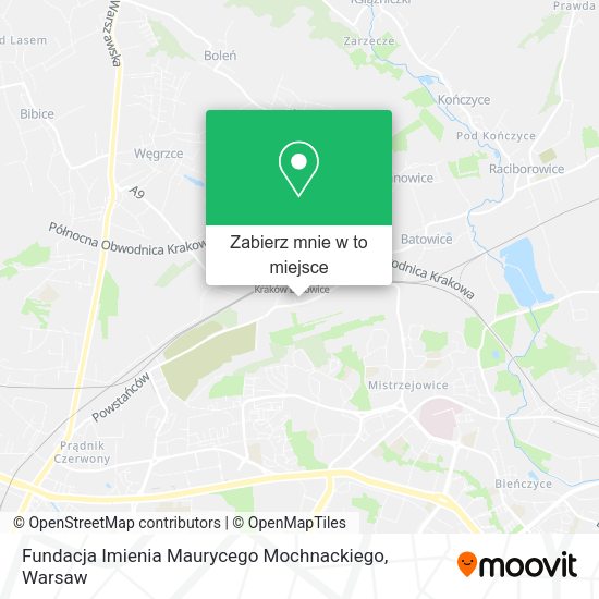 Mapa Fundacja Imienia Maurycego Mochnackiego