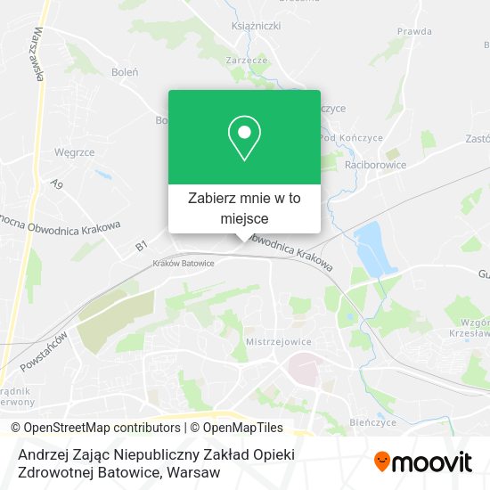 Mapa Andrzej Zając Niepubliczny Zakład Opieki Zdrowotnej Batowice