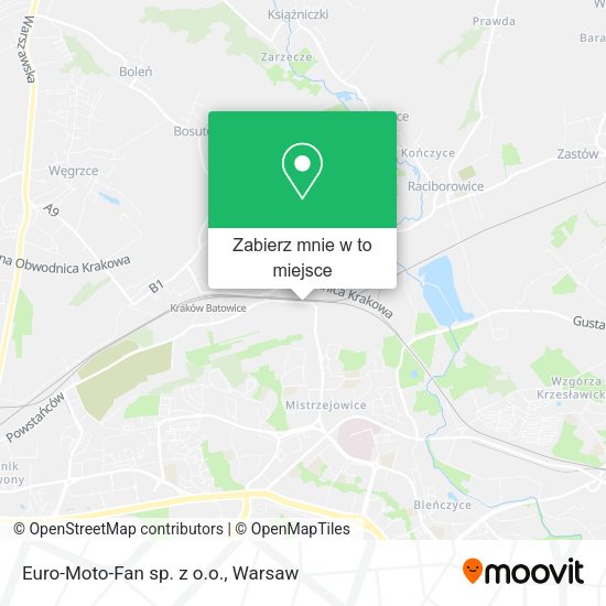 Mapa Euro-Moto-Fan sp. z o.o.