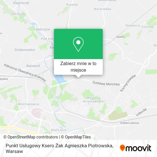 Mapa Punkt Usługowy Ksero Żak Agnieszka Piotrowska