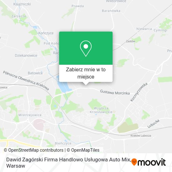 Mapa Dawid Zagórski Firma Handlowo Usługowa Auto Mix