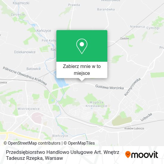 Mapa Przedsiębiorstwo Handlowo Usługowe Art. Wnętrz Tadeusz Rzepka