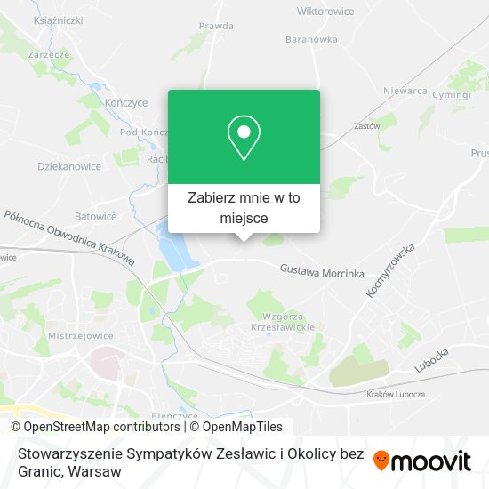 Mapa Stowarzyszenie Sympatyków Zesławic i Okolicy bez Granic