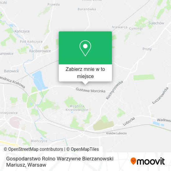 Mapa Gospodarstwo Rolno Warzywne Bierzanowski Mariusz