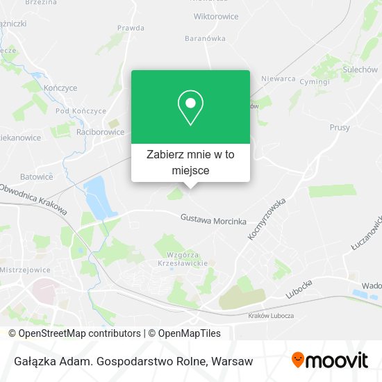 Mapa Gałązka Adam. Gospodarstwo Rolne