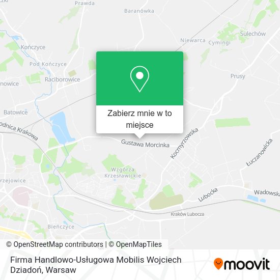 Mapa Firma Handlowo-Usługowa Mobilis Wojciech Dziadoń