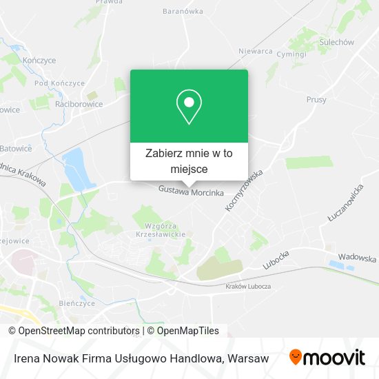 Mapa Irena Nowak Firma Usługowo Handlowa