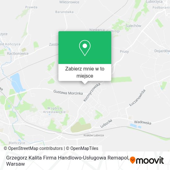 Mapa Grzegorz Kalita Firma Handlowo-Usługowa Remapol