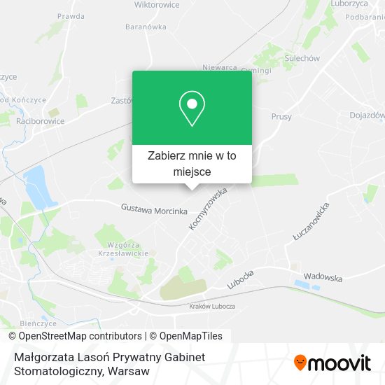 Mapa Małgorzata Lasoń Prywatny Gabinet Stomatologiczny