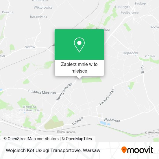 Mapa Wojciech Kot Usługi Transportowe