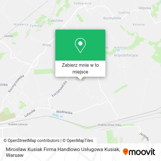 Mapa Mirosław Kusiak Firma Handlowo Usługowa Kusiak