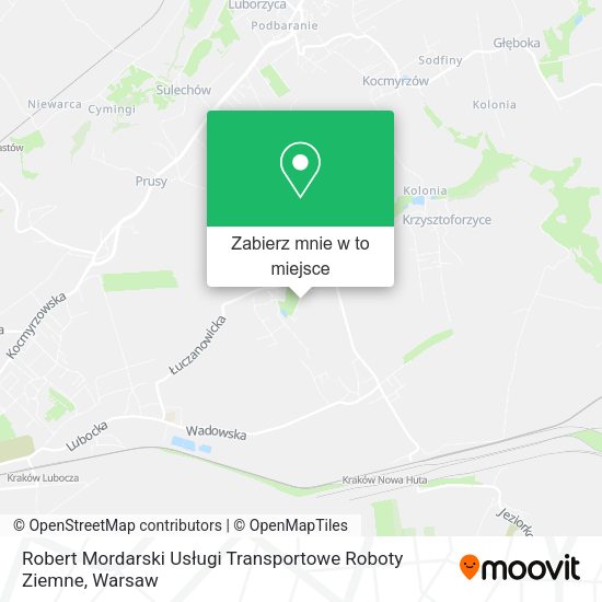 Mapa Robert Mordarski Usługi Transportowe Roboty Ziemne