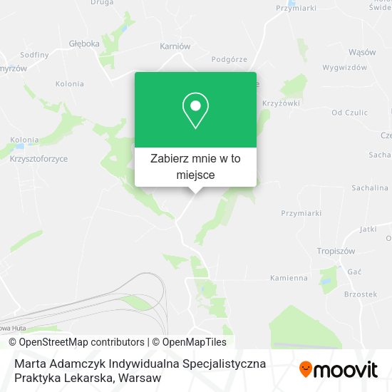 Mapa Marta Adamczyk Indywidualna Specjalistyczna Praktyka Lekarska