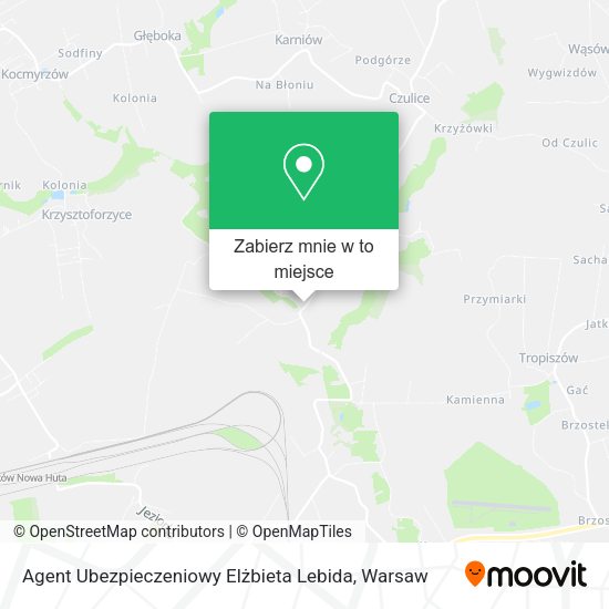 Mapa Agent Ubezpieczeniowy Elżbieta Lebida