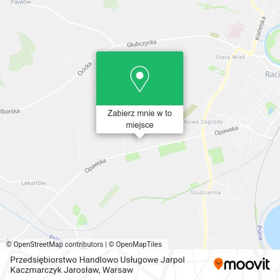 Mapa Przedsiębiorstwo Handlowo Usługowe Jarpol Kaczmarczyk Jarosław