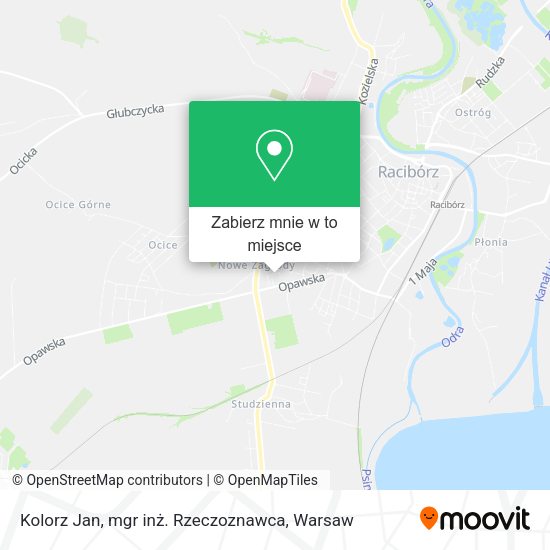 Mapa Kolorz Jan, mgr inż. Rzeczoznawca