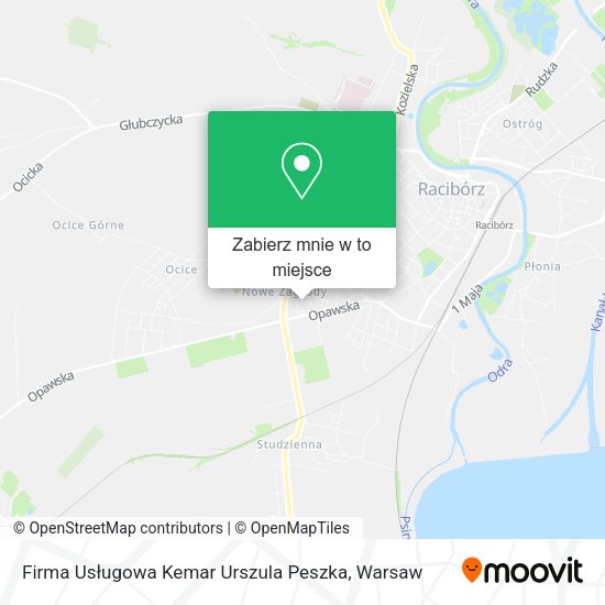 Mapa Firma Usługowa Kemar Urszula Peszka