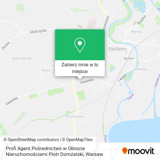 Mapa Profi Agent Pośrednictwo w Obrocie Nieruchomościami Piotr Domżalski