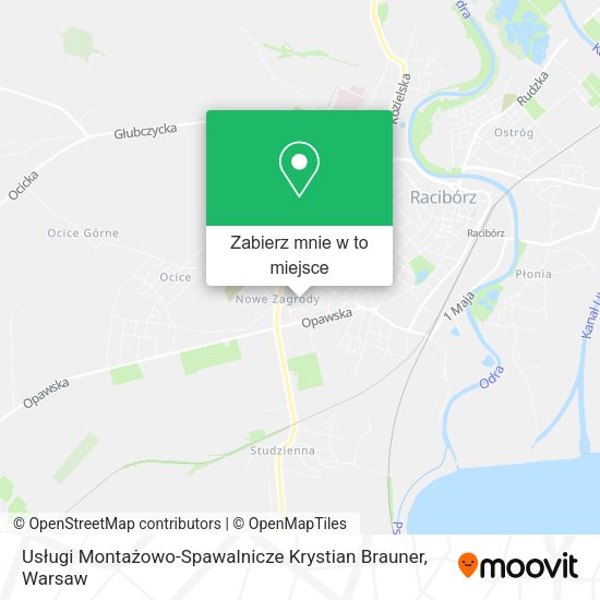 Mapa Usługi Montażowo-Spawalnicze Krystian Brauner