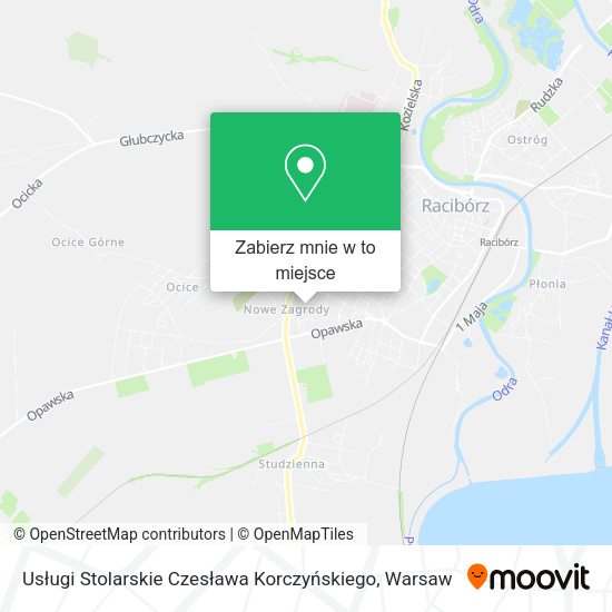 Mapa Usługi Stolarskie Czesława Korczyńskiego