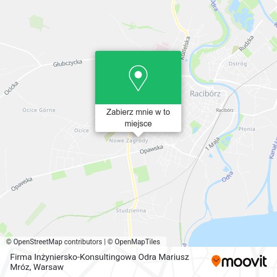 Mapa Firma Inżyniersko-Konsultingowa Odra Mariusz Mróz