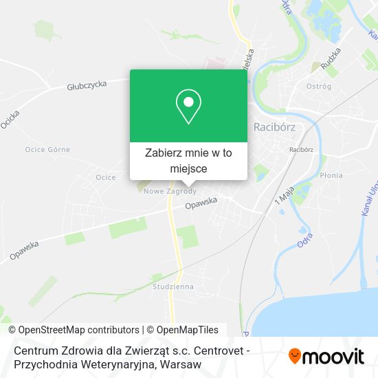 Mapa Centrum Zdrowia dla Zwierząt s.c. Centrovet - Przychodnia Weterynaryjna