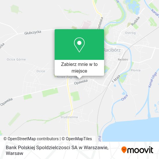 Mapa Bank Polskiej Spoldzielczosci SA w Warszawie