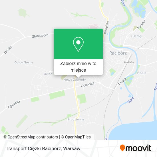 Mapa Transport Ciężki Racibórz