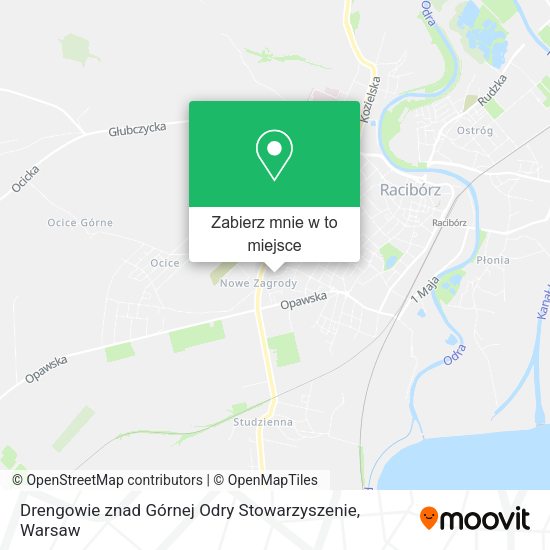 Mapa Drengowie znad Górnej Odry Stowarzyszenie