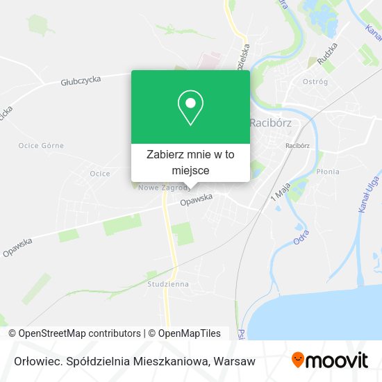 Mapa Orłowiec. Spółdzielnia Mieszkaniowa