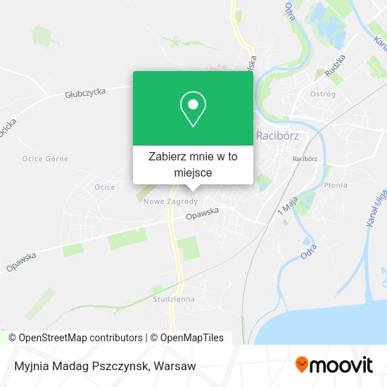 Mapa Myjnia Madag Pszczynsk