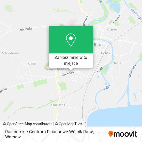 Mapa Raciborskie Centrum Finansowe Wójcik Rafał