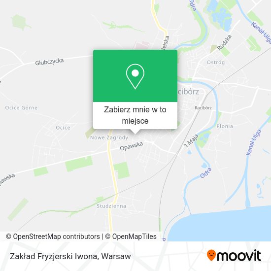 Mapa Zakład Fryzjerski Iwona