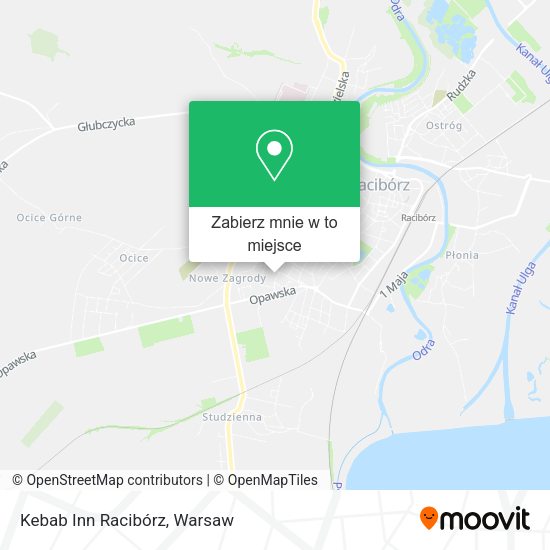 Mapa Kebab Inn Racibórz