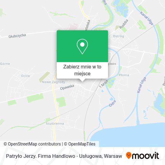 Mapa Patryło Jerzy. Firma Handlowo - Usługowa