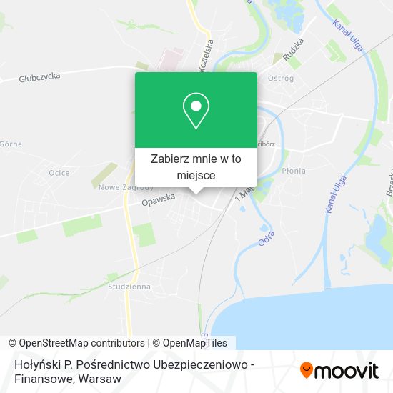 Mapa Hołyński P. Pośrednictwo Ubezpieczeniowo - Finansowe