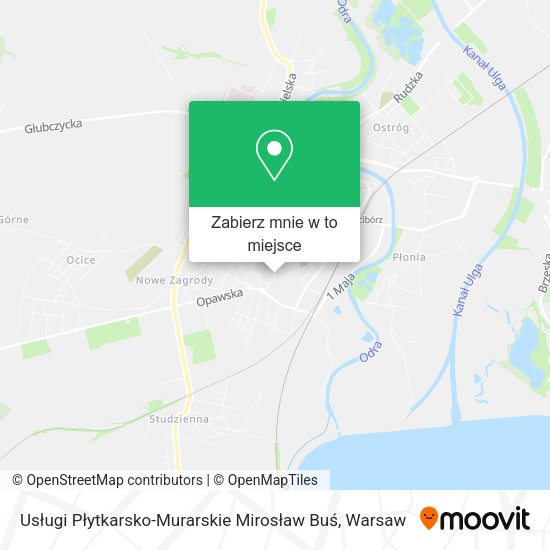 Mapa Usługi Płytkarsko-Murarskie Mirosław Buś