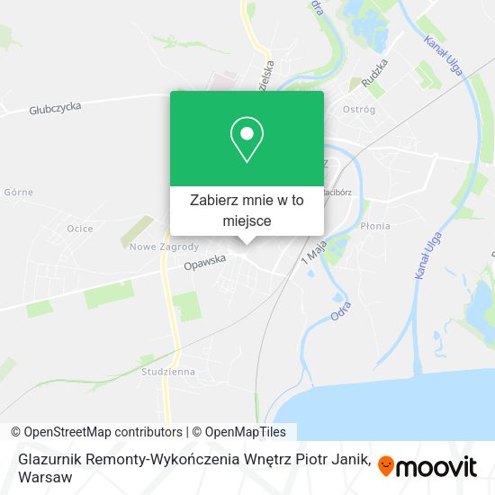 Mapa Glazurnik Remonty-Wykończenia Wnętrz Piotr Janik