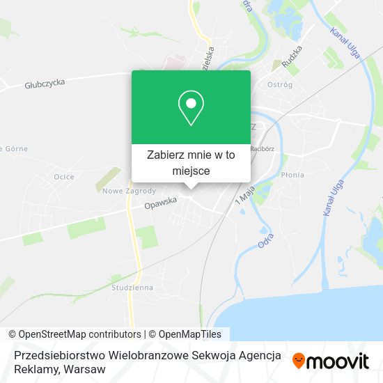 Mapa Przedsiebiorstwo Wielobranzowe Sekwoja Agencja Reklamy