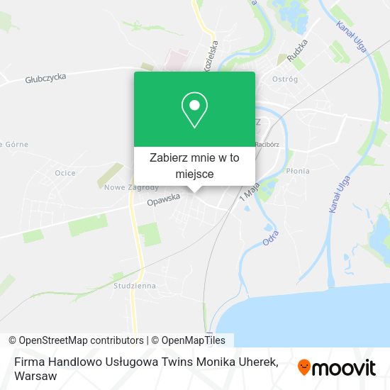 Mapa Firma Handlowo Usługowa Twins Monika Uherek