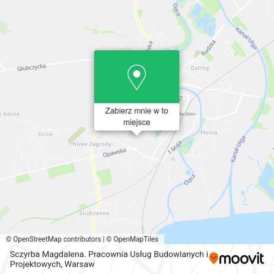 Mapa Sczyrba Magdalena. Pracownia Usług Budowlanych i Projektowych