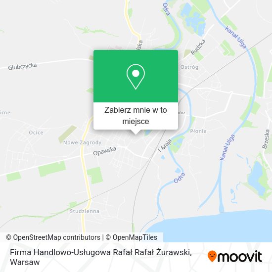 Mapa Firma Handlowo-Usługowa Rafał Rafał Żurawski