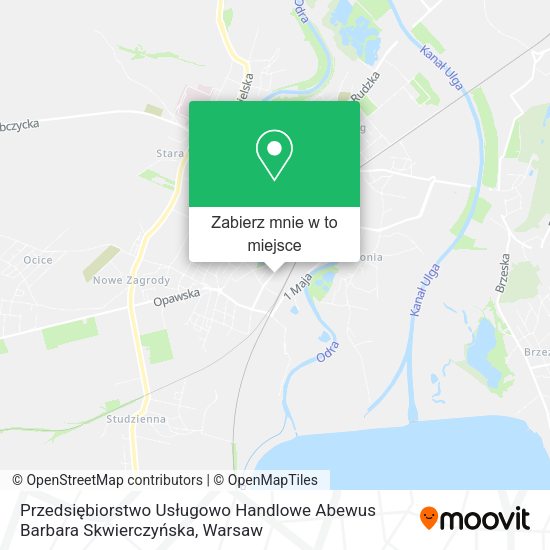 Mapa Przedsiębiorstwo Usługowo Handlowe Abewus Barbara Skwierczyńska