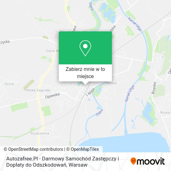 Mapa Autozafree.Pl - Darmowy Samochód Zastępczy i Dopłaty do Odszkodowań