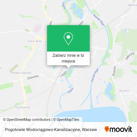 Mapa Pogotowie Wodociągowo-Kanalizacyjne