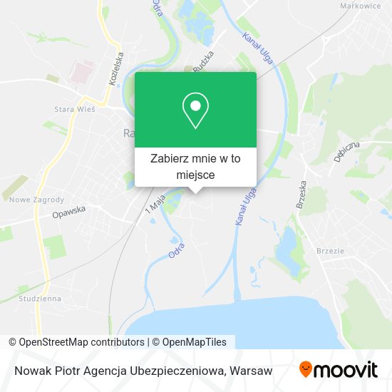 Mapa Nowak Piotr Agencja Ubezpieczeniowa