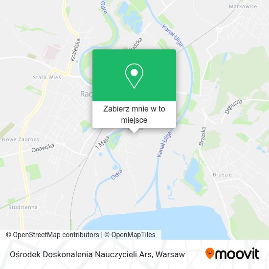 Mapa Ośrodek Doskonalenia Nauczycieli Ars