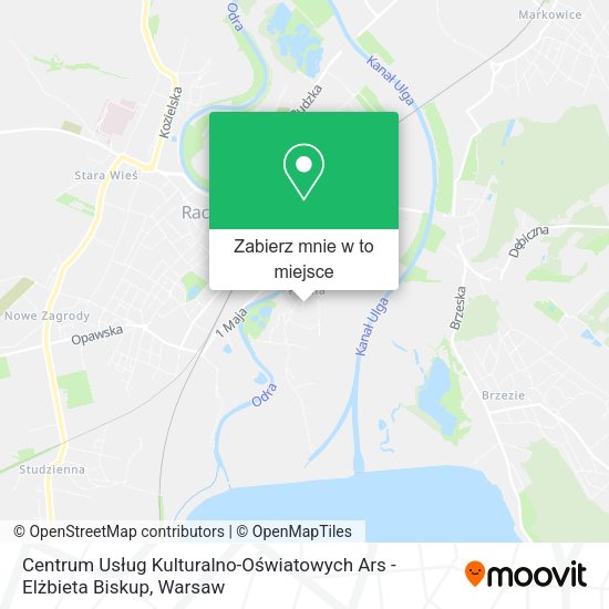 Mapa Centrum Usług Kulturalno-Oświatowych Ars - Elżbieta Biskup