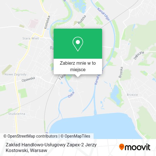 Mapa Zakład Handlowo-Usługowy Zapex-2 Jerzy Kostowski